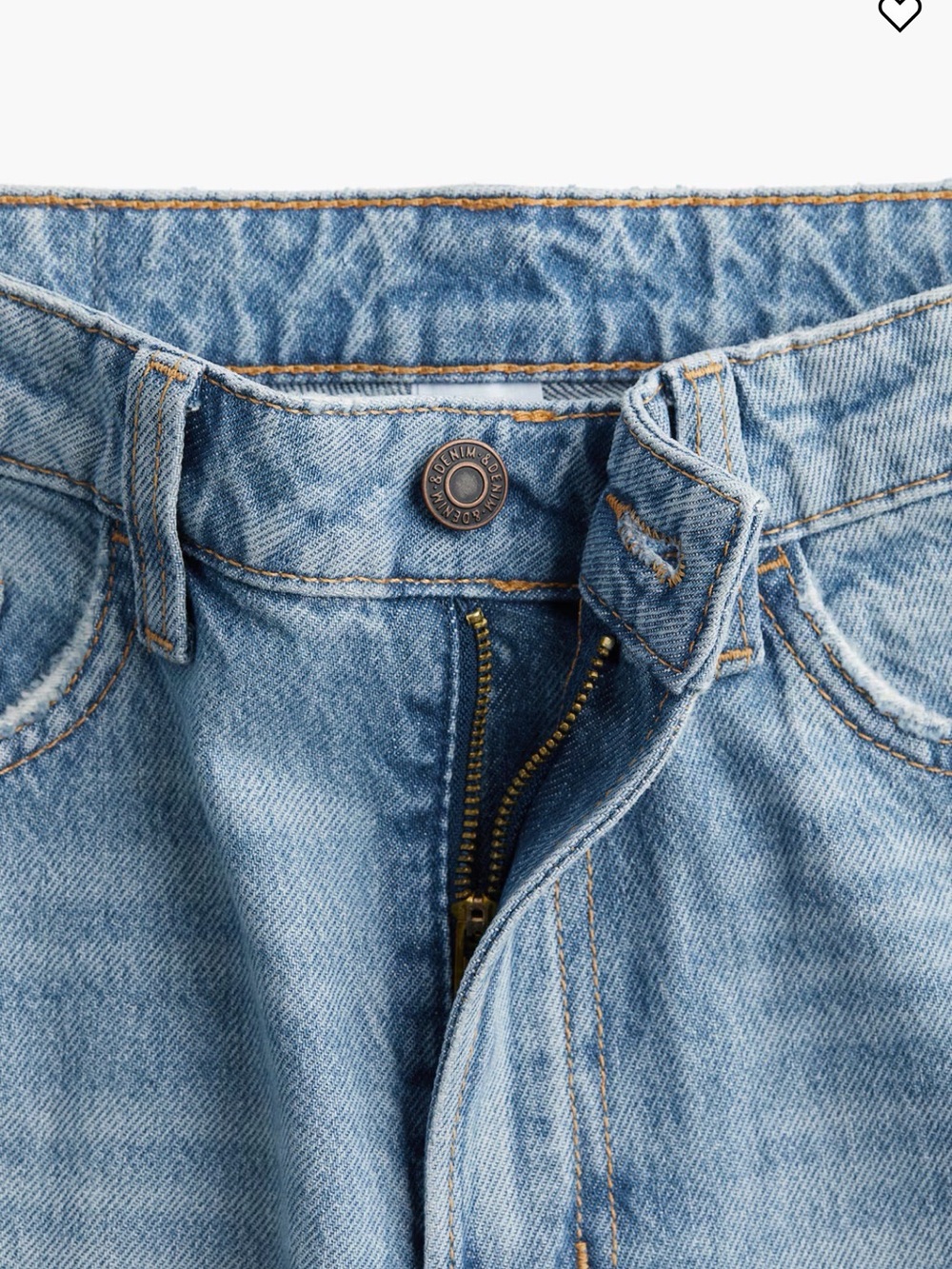 Wide Leg Light Blue Denim Jeans - Classic Casual Fit - Picture 5 of 5